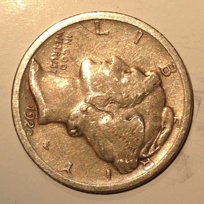 1920-D Mercury Dime F