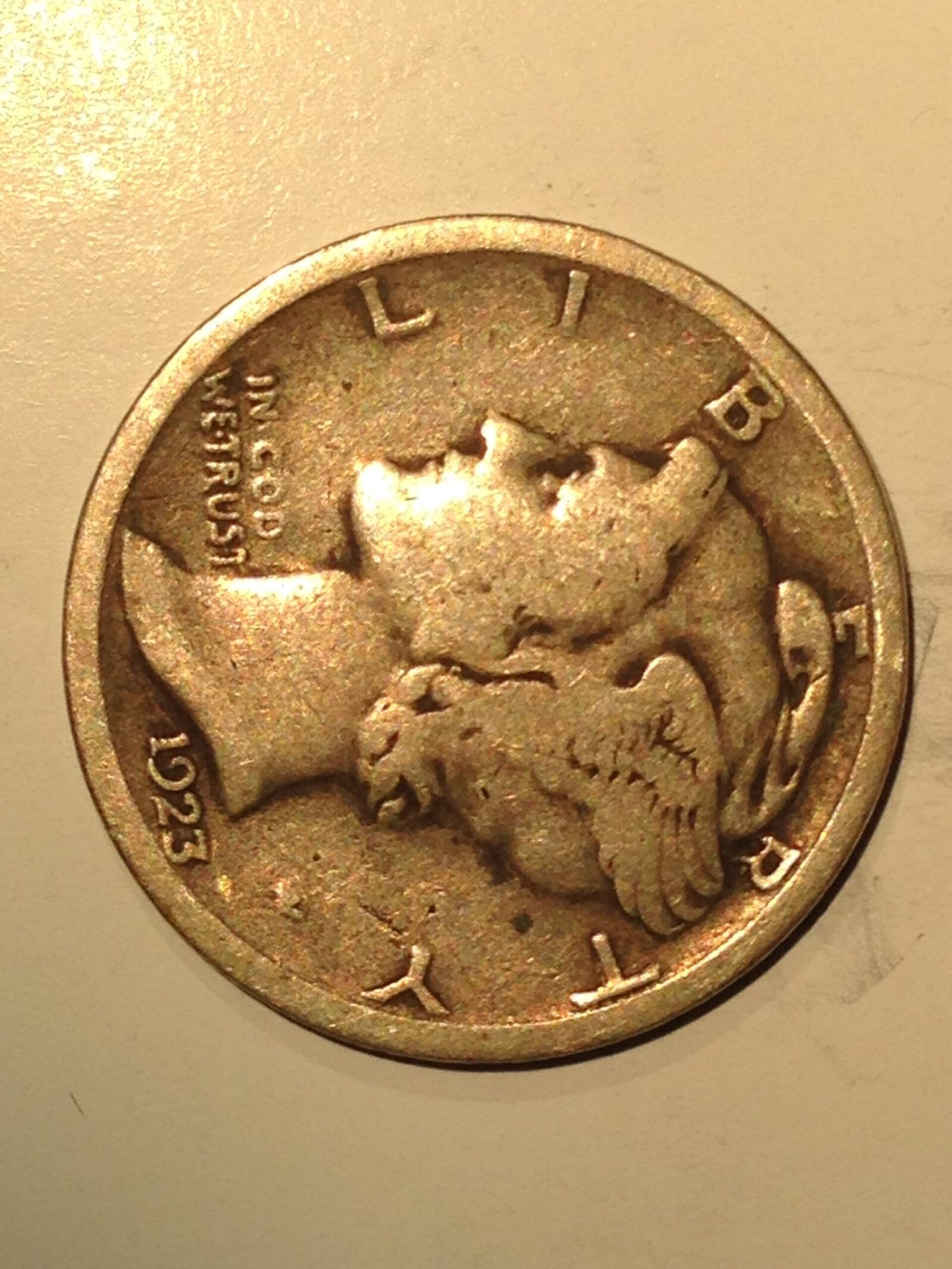 1923-S Mercury Dime F