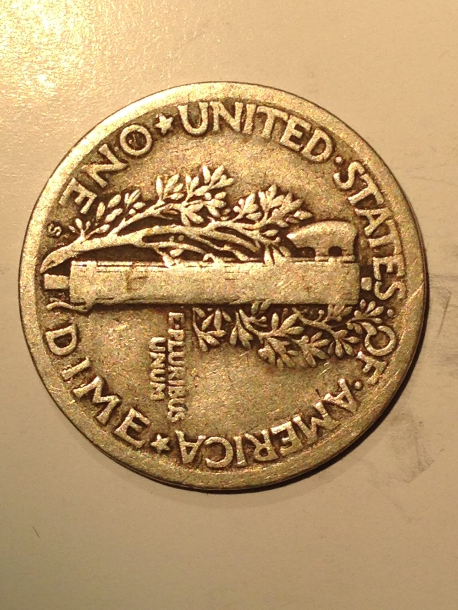 1923-S Mercury Dime F - Image 2