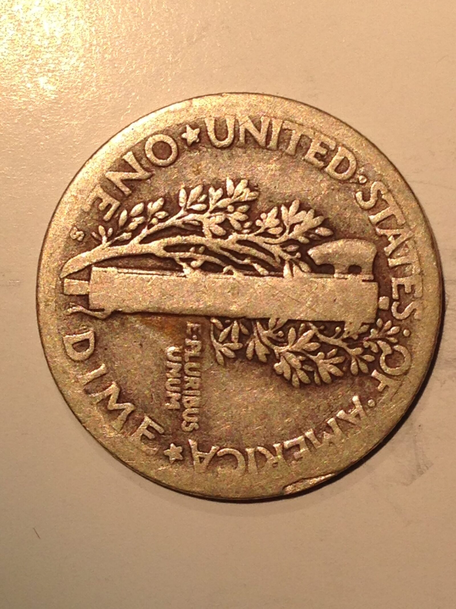 1924-S Mercury Dime F - Image 2