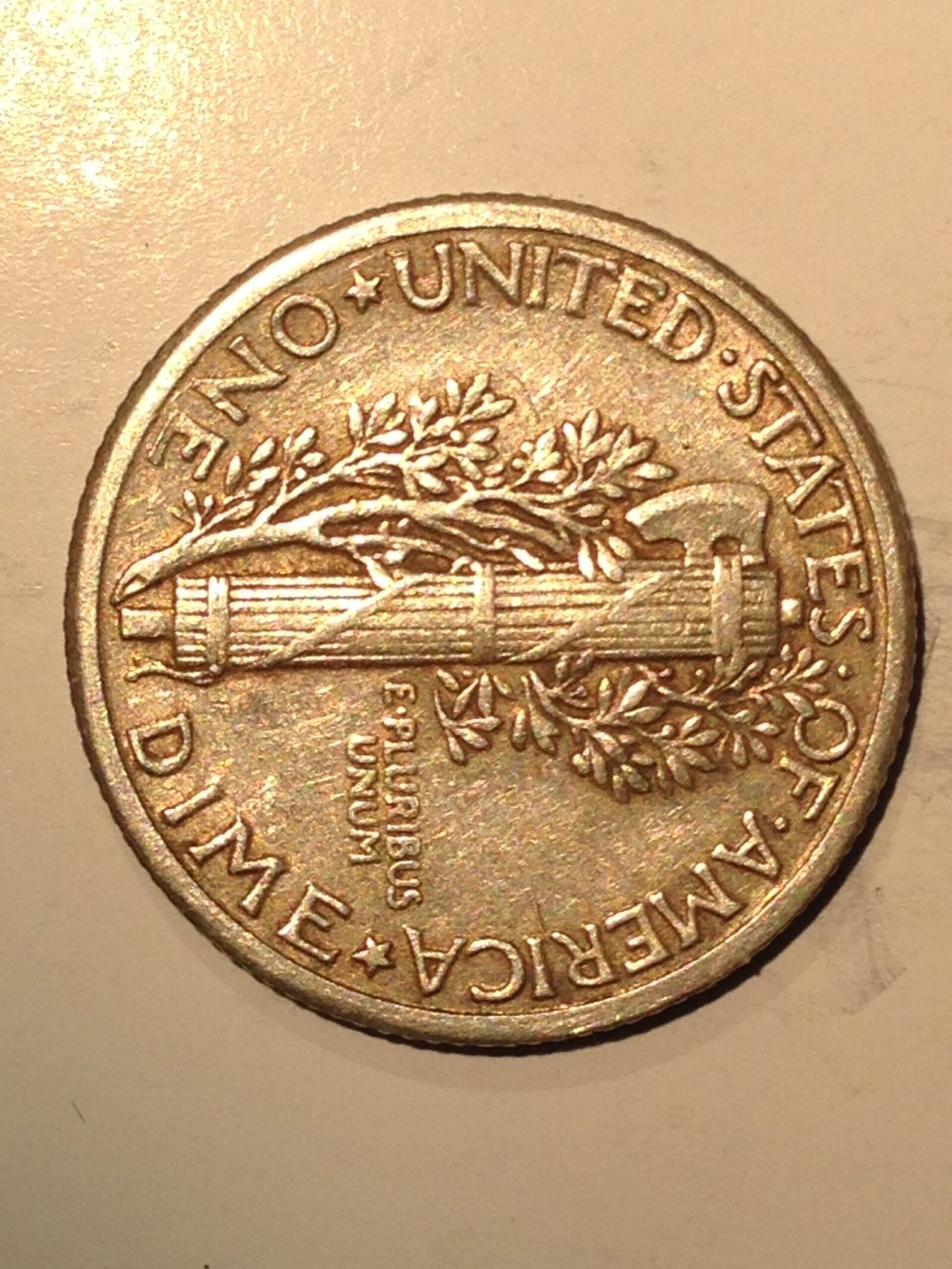 1925 Mercury Dime G - Image 2