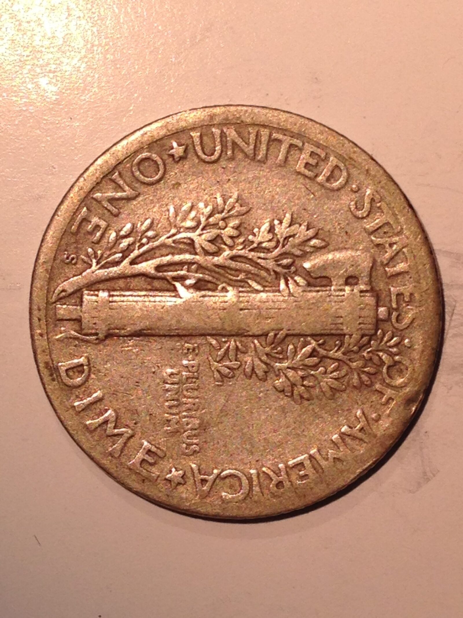 1925-S Mercury Dime F - Image 2