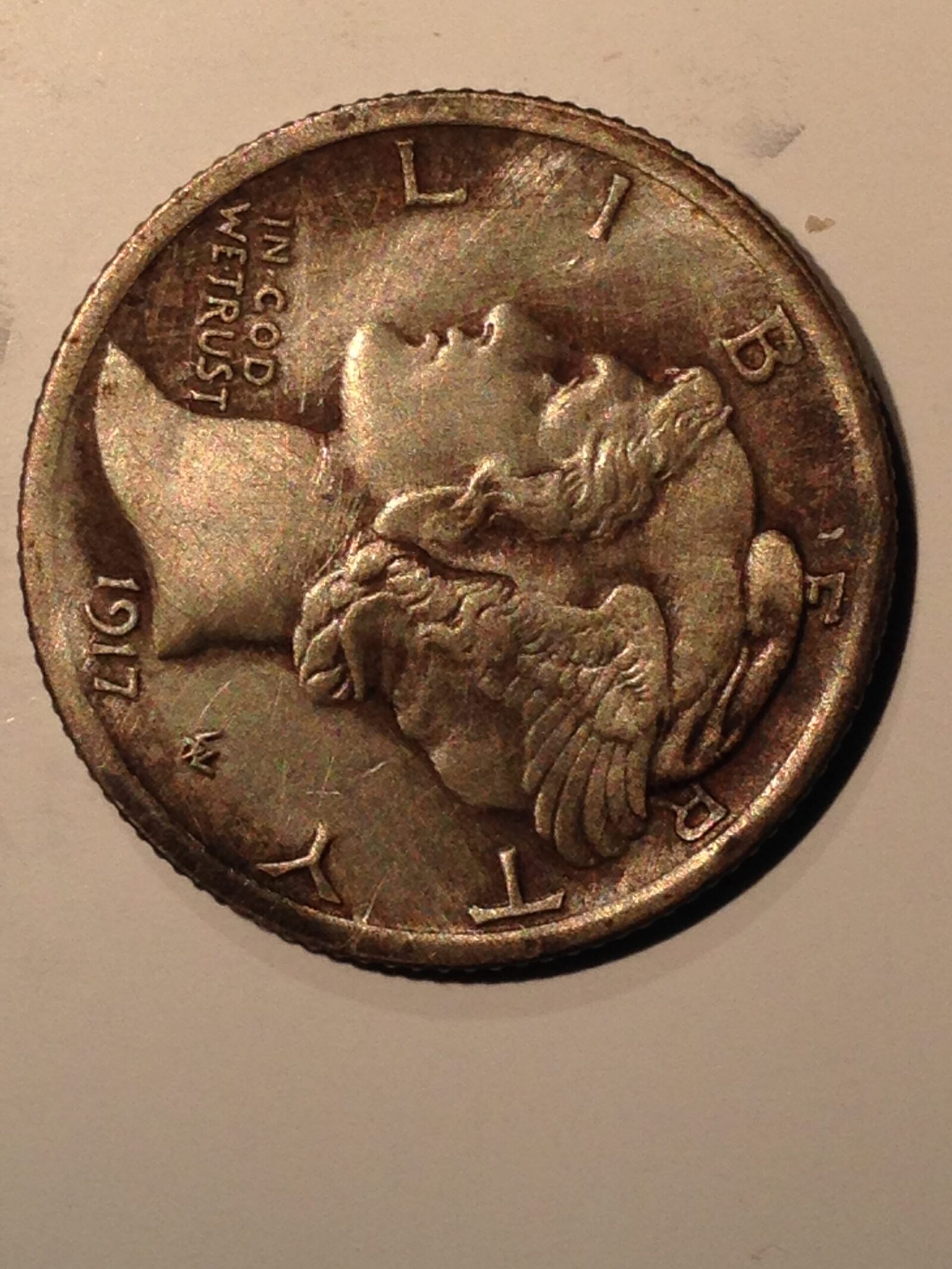 1917-D Mercury Dime G