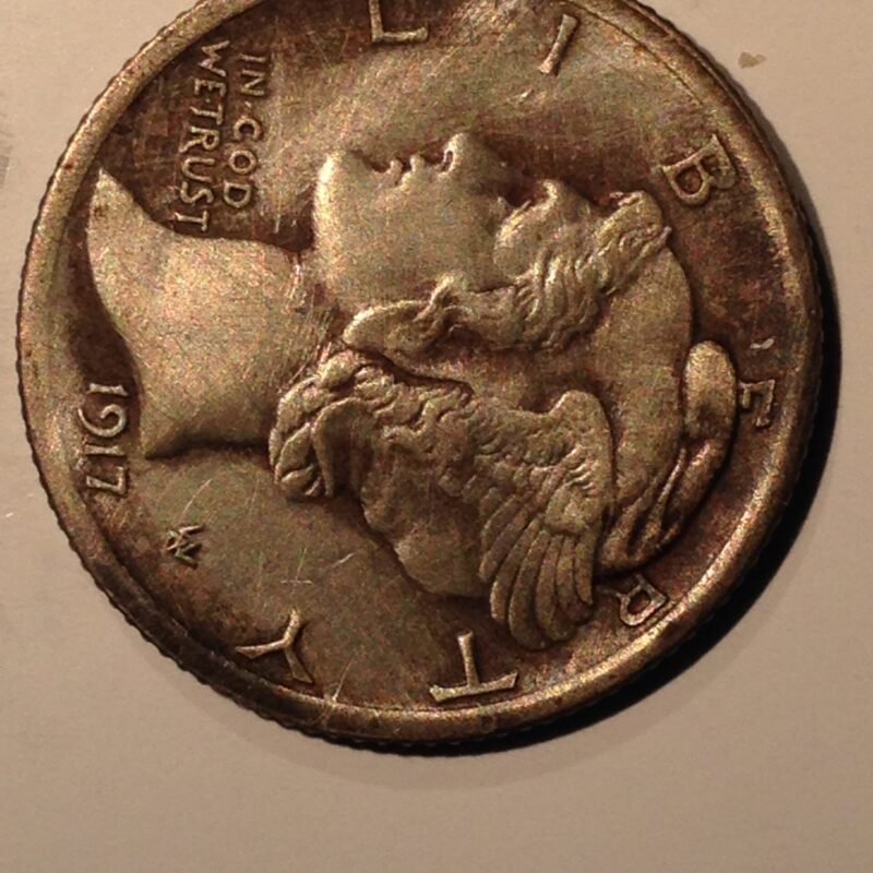 1917-D Mercury Dime F