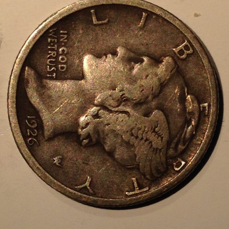 1926-D Mercury Dime F