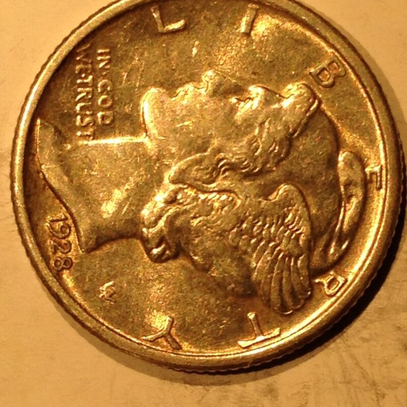 1928 Mercury Dime F