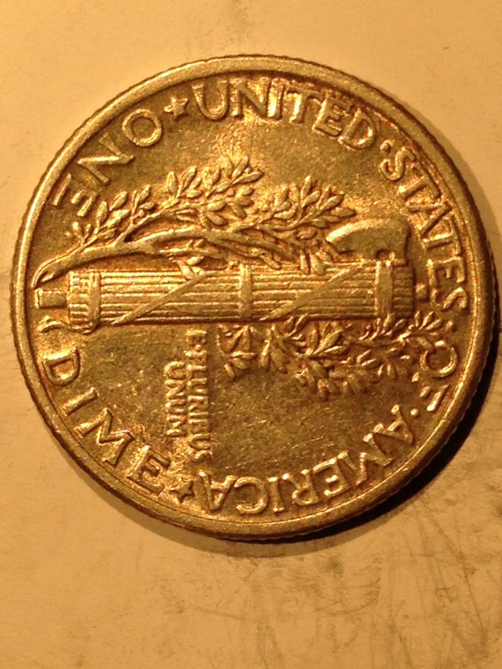 1928 Mercury Dime VF - Image 2