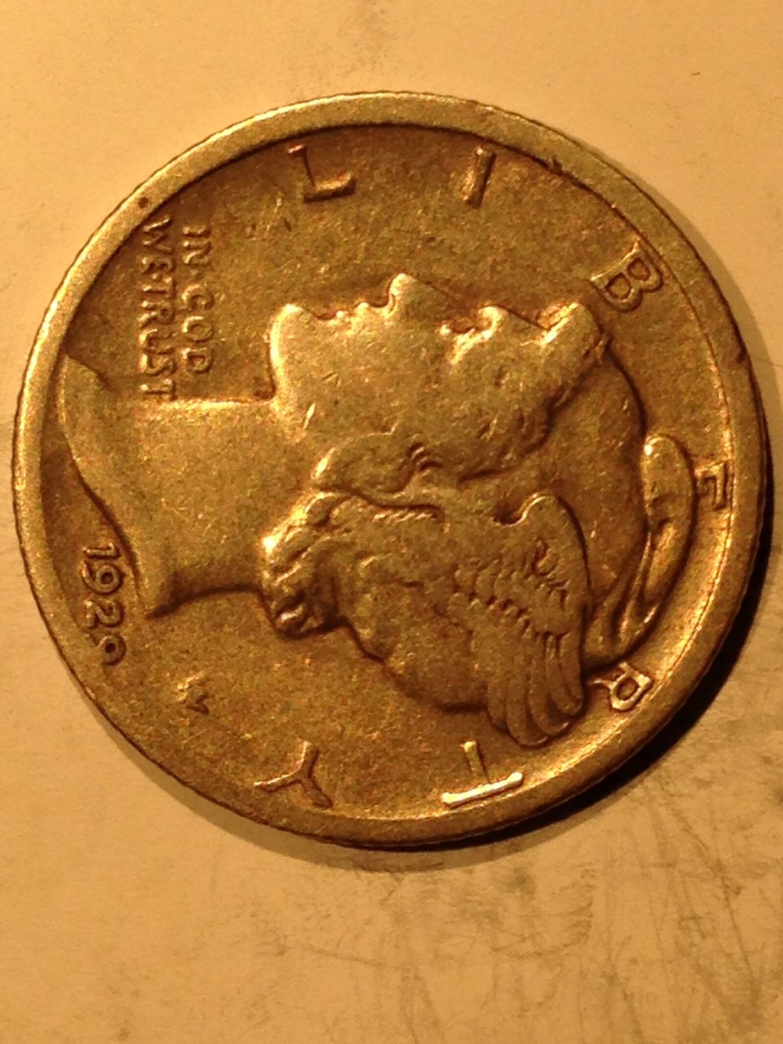 1929-D Mercury Dime G