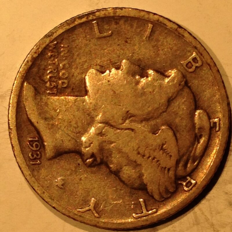 1931-S Mercury Dime F