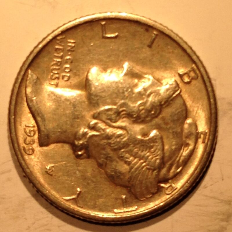 1939 Mercury Dime Ch BU