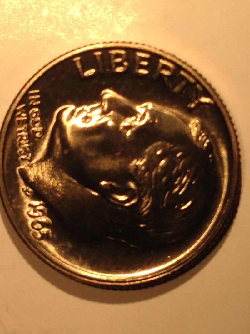 1965 SMS Roosevelt Dime MS-64