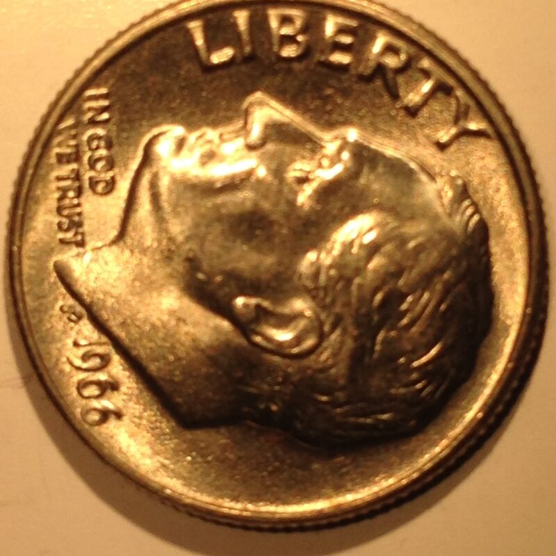 1966 Roosevelt Dime MS-65