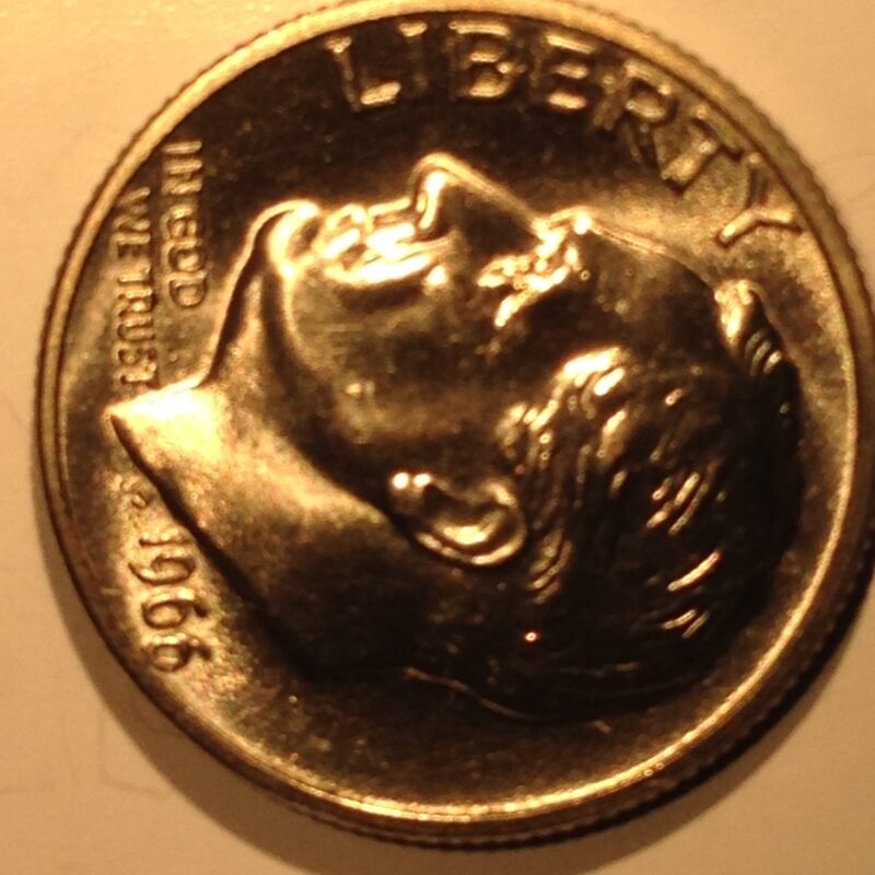 1966 SMS Roosevelt Dime MS-64