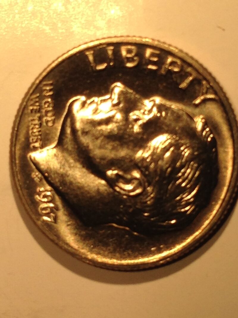 1967 SMS Roosevelt Dime MS-65