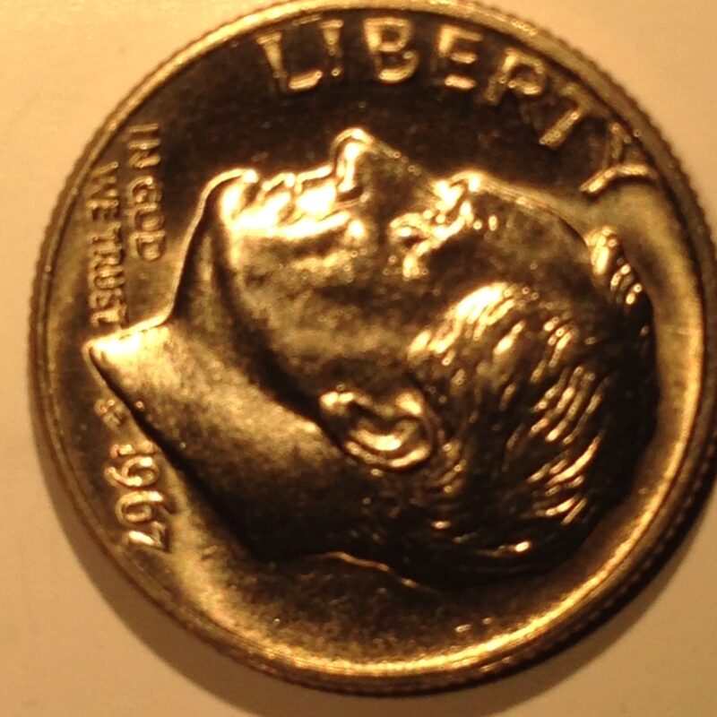1967 SMS Roosevelt Dime MS-64