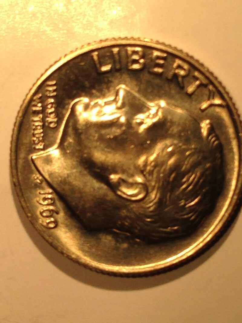 1969 Roosevelt Dime MS-65