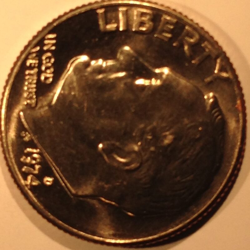 1974-D Roosevelt Dime MS-65