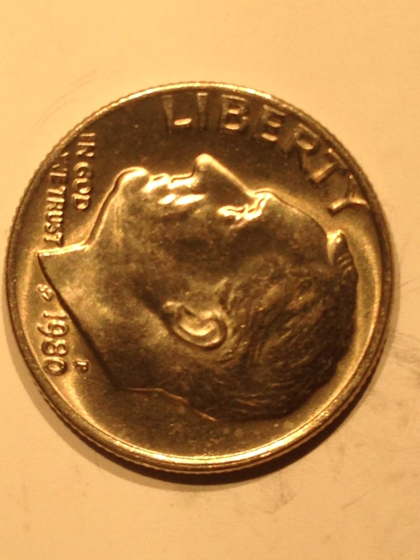 1980-P Roosevelt Dime MS-65