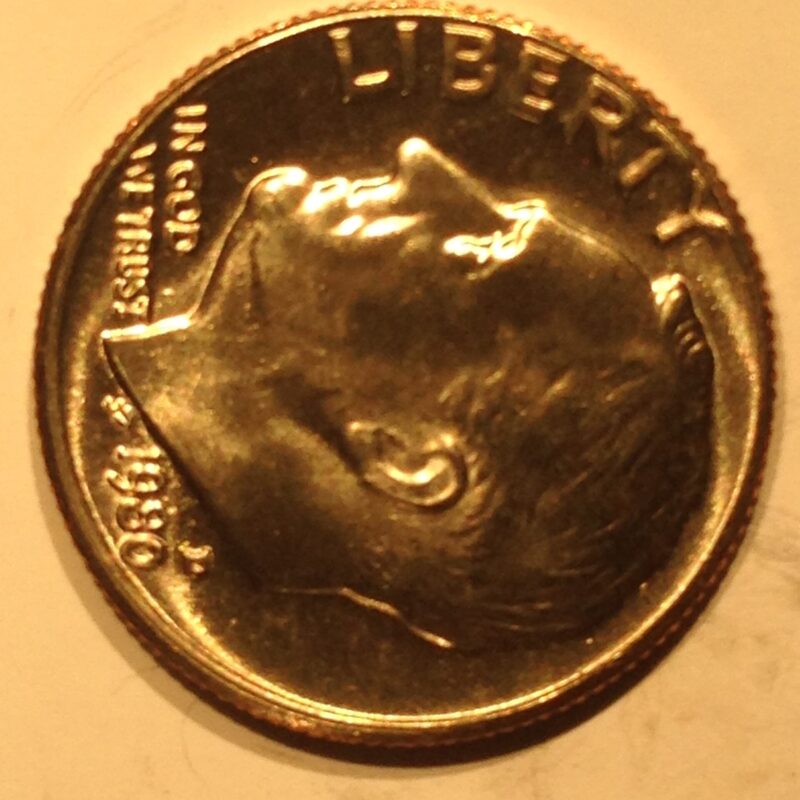 1980-D Roosevelt Dime MS-65