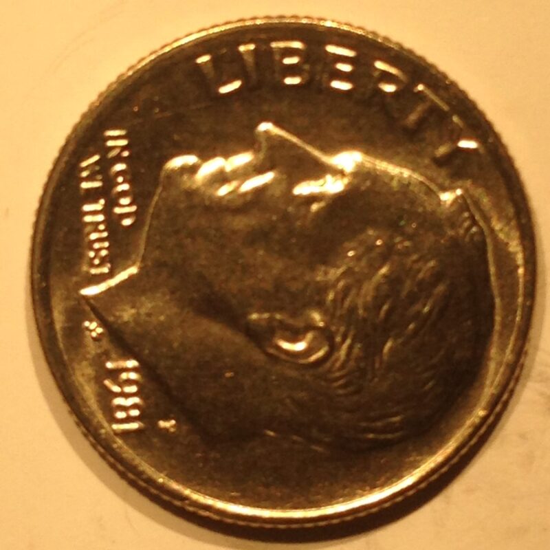 1981-P Roosevelt Dime MS-65