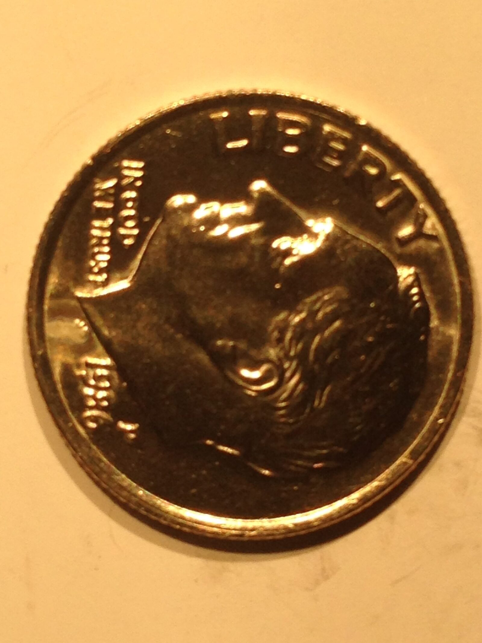 1986-P Roosevelt Dime MS-64