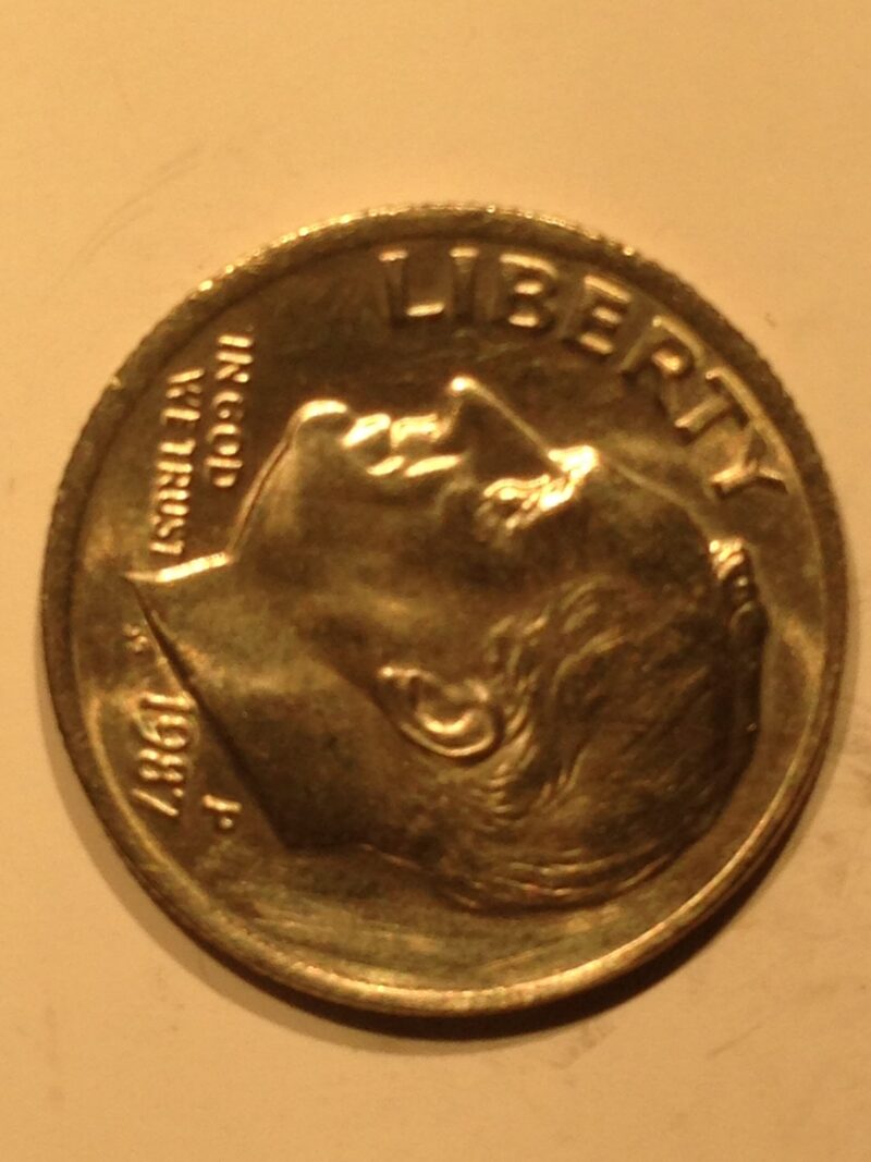 1987-D Roosevelt Dime MS-65