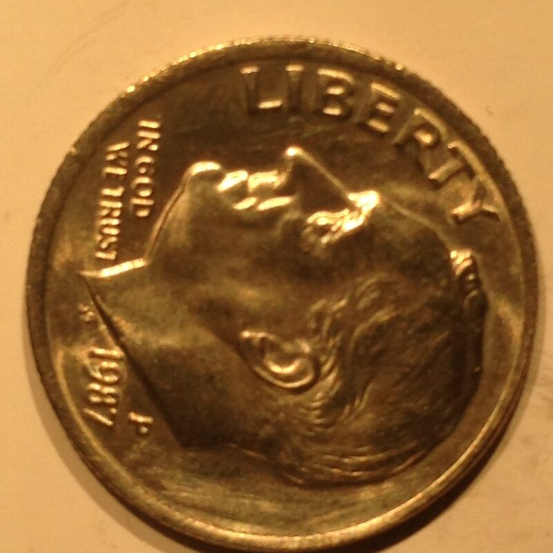 1987-D Roosevelt Dime MS-65