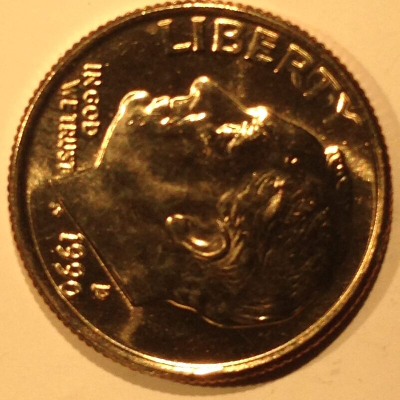 1990-P Roosevelt Dime MS-65