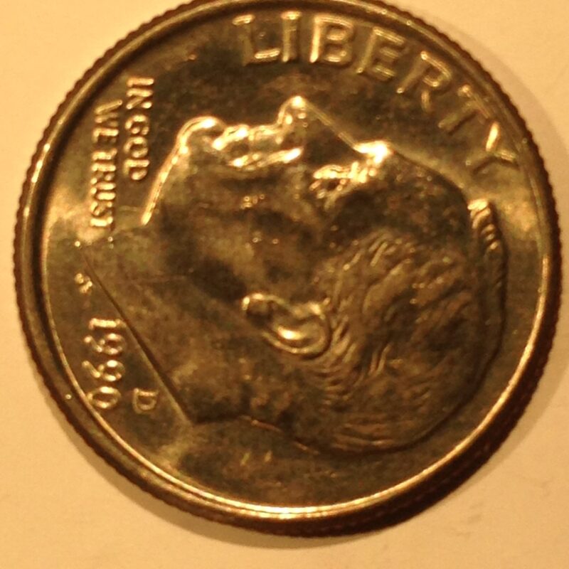 1990-D Roosevelt Dime MS-65