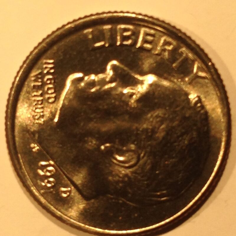 1991-D Roosevelt Dime MS-65