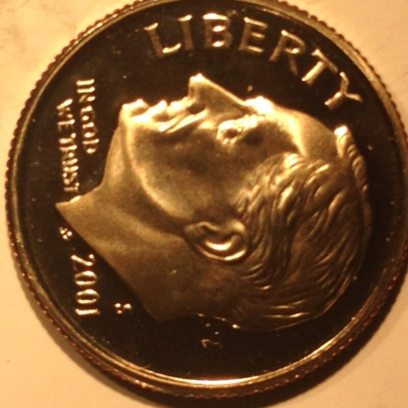 2001-S Roosevelt Dime Gem Proof Silver