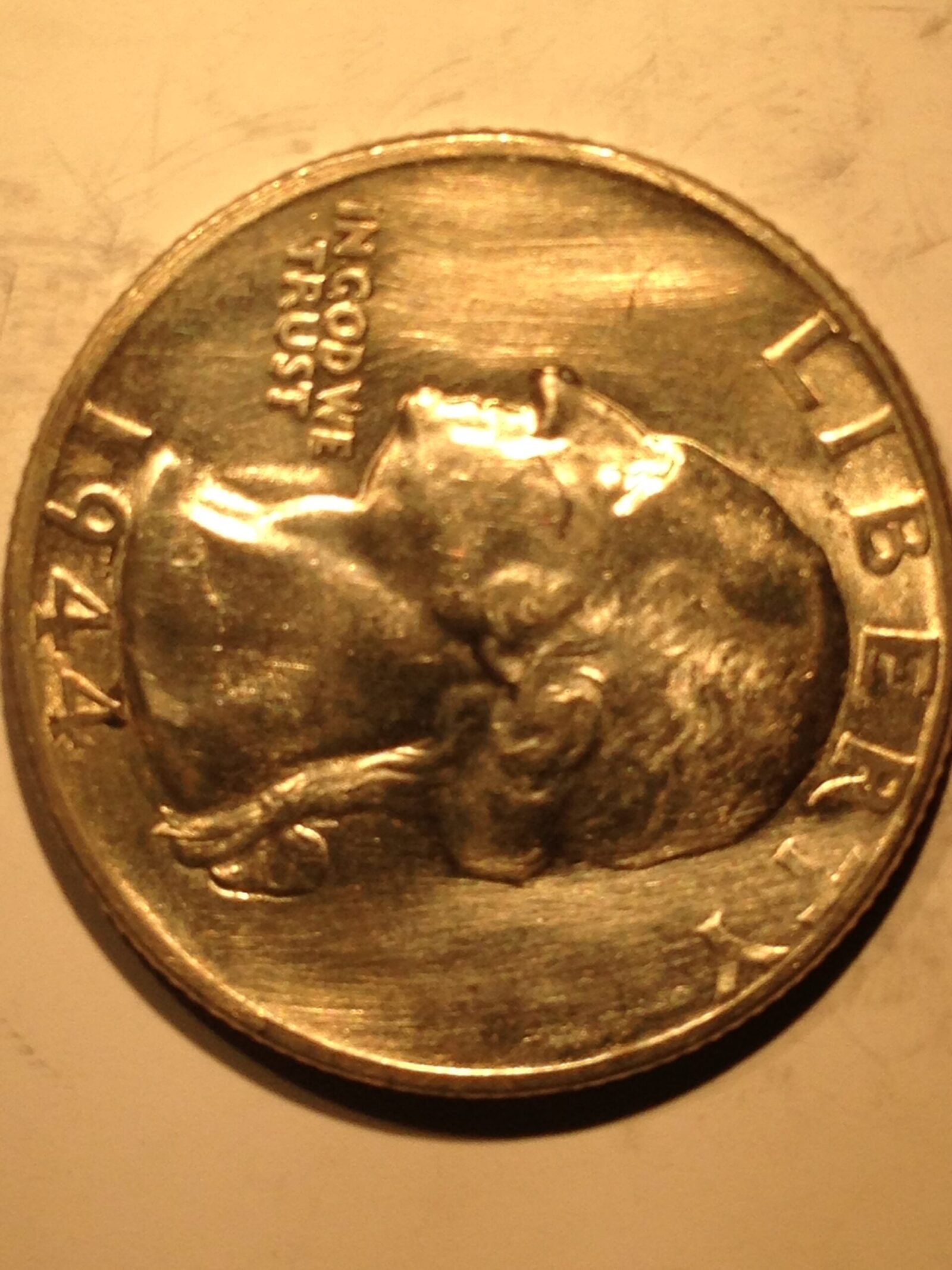 1944 Washington Quarter Ch BU