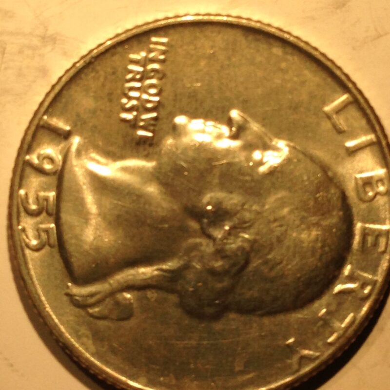 1955 Washington Quarter Ch BU