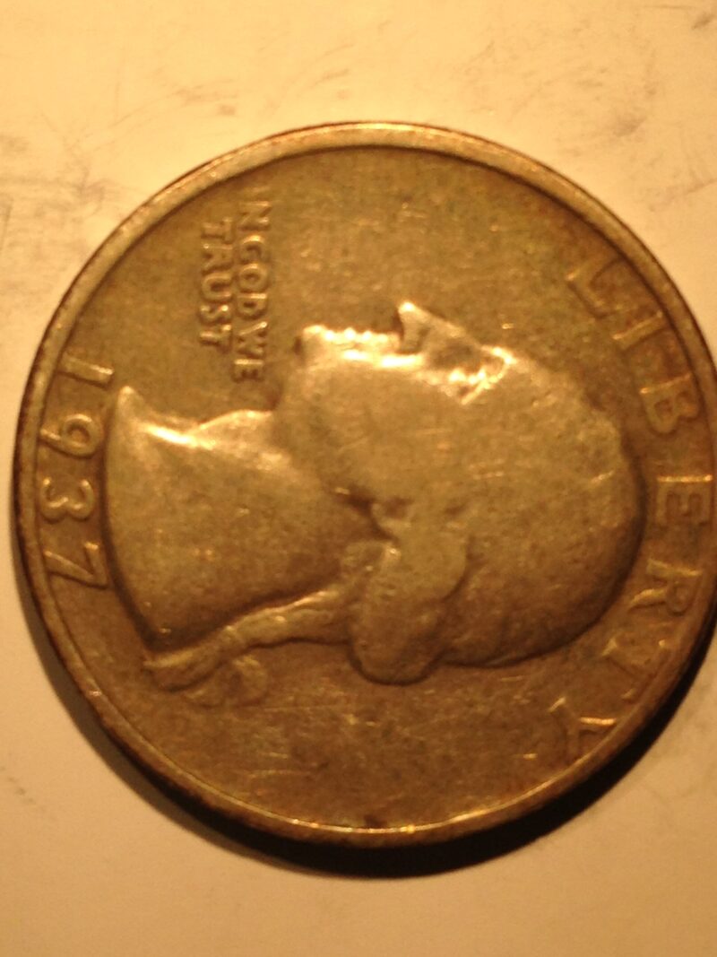 1937-D Washington Quarter F-VF