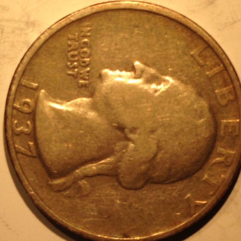 1937-D Washington Quarter F-VF
