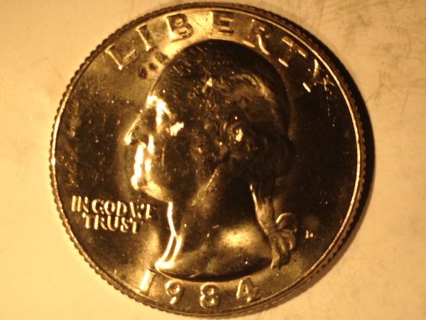 1984 D Washington Quarter BU