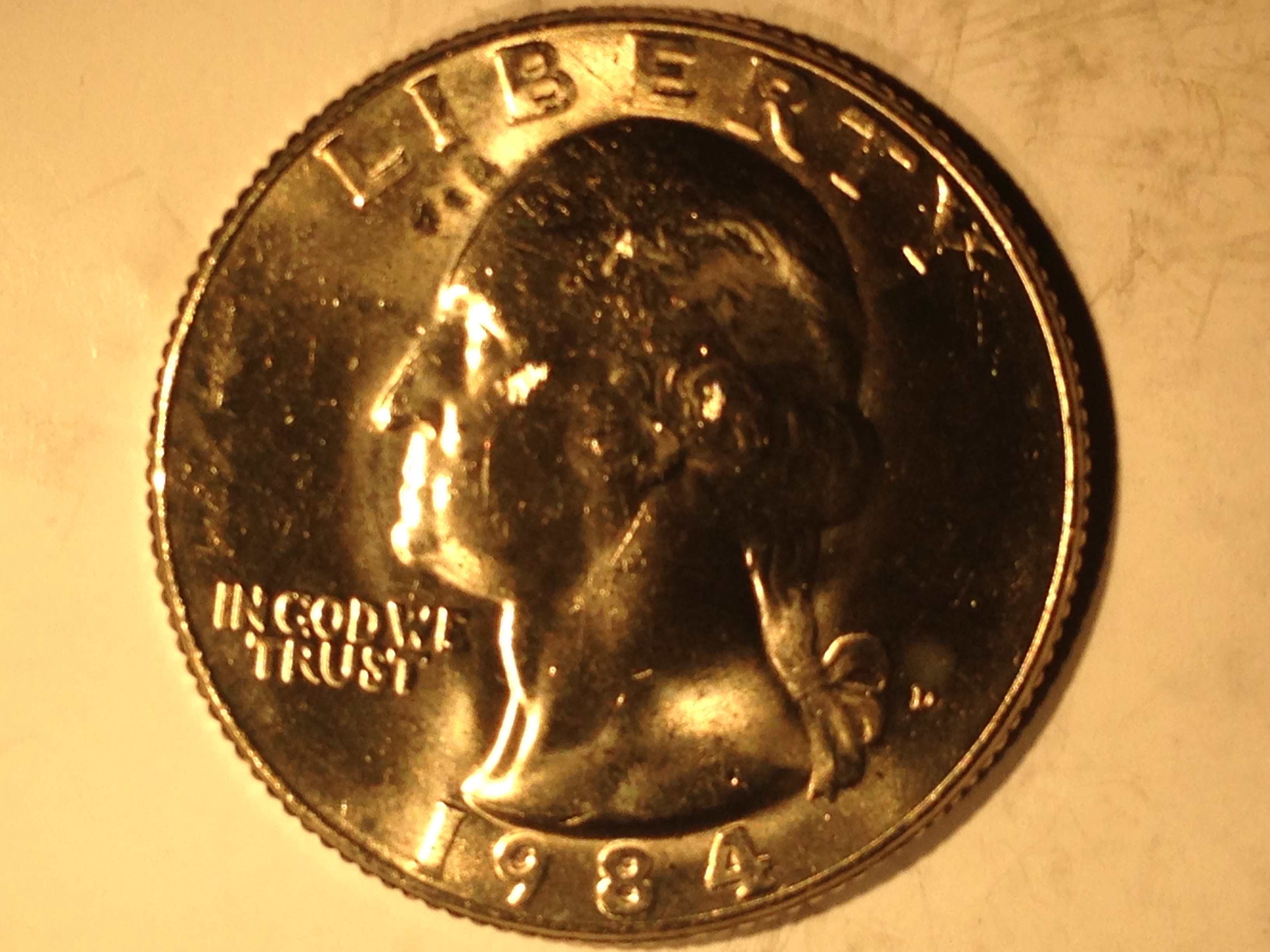 1984 D Washington Quarter BU