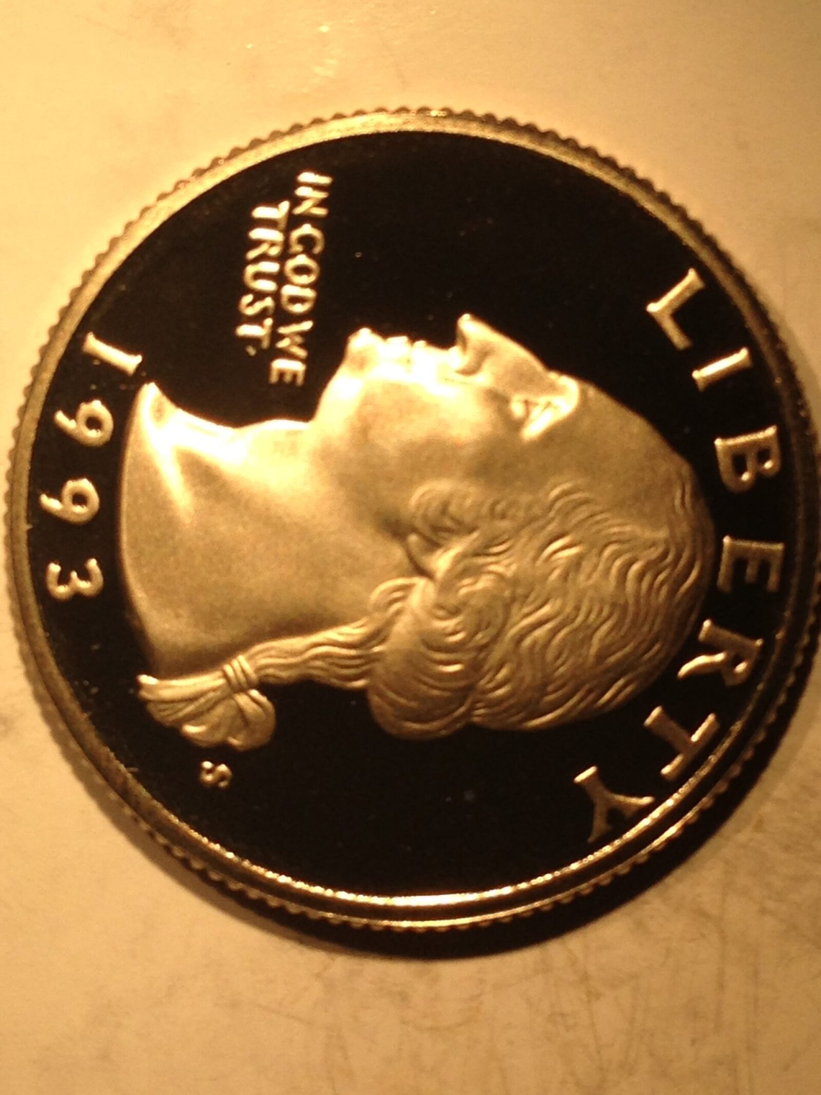 1993-S  Washington Quarter Gem Proof Silver