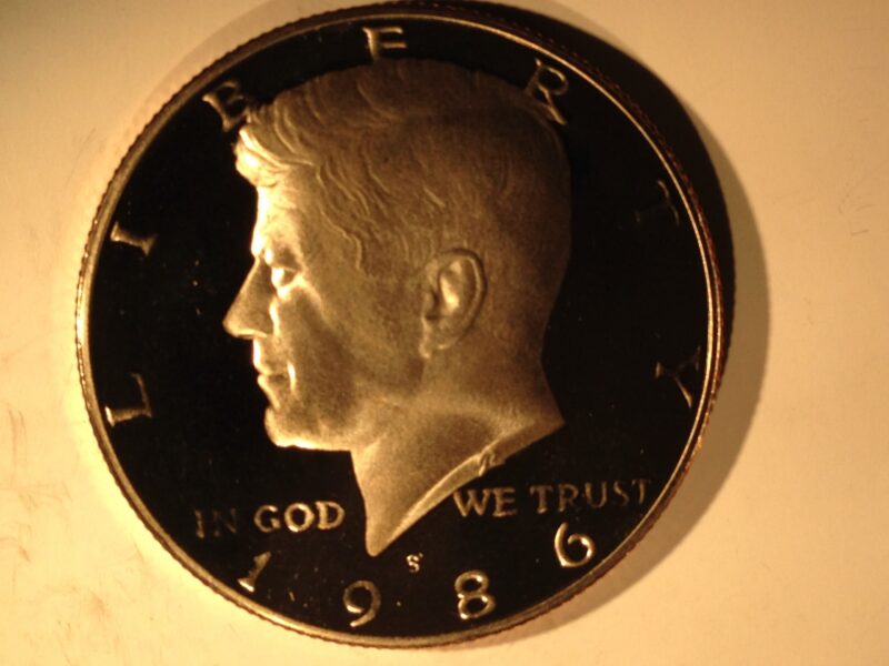 1986-S Kennedy Half Dollar Gem Proof