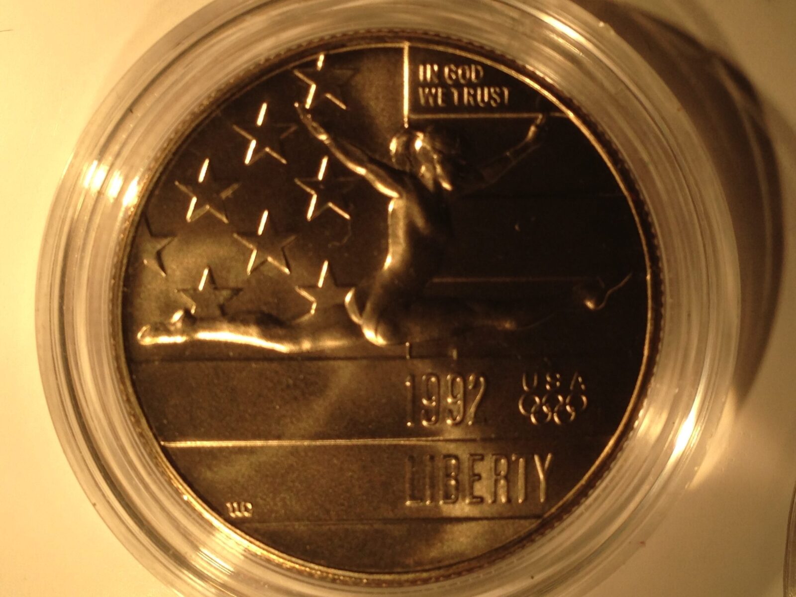 1992 Olympic Gymnast Half Dollar BU