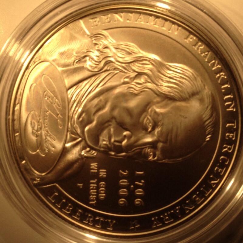 2006 Franklin Statesman Commemorative Silver Dollar BU