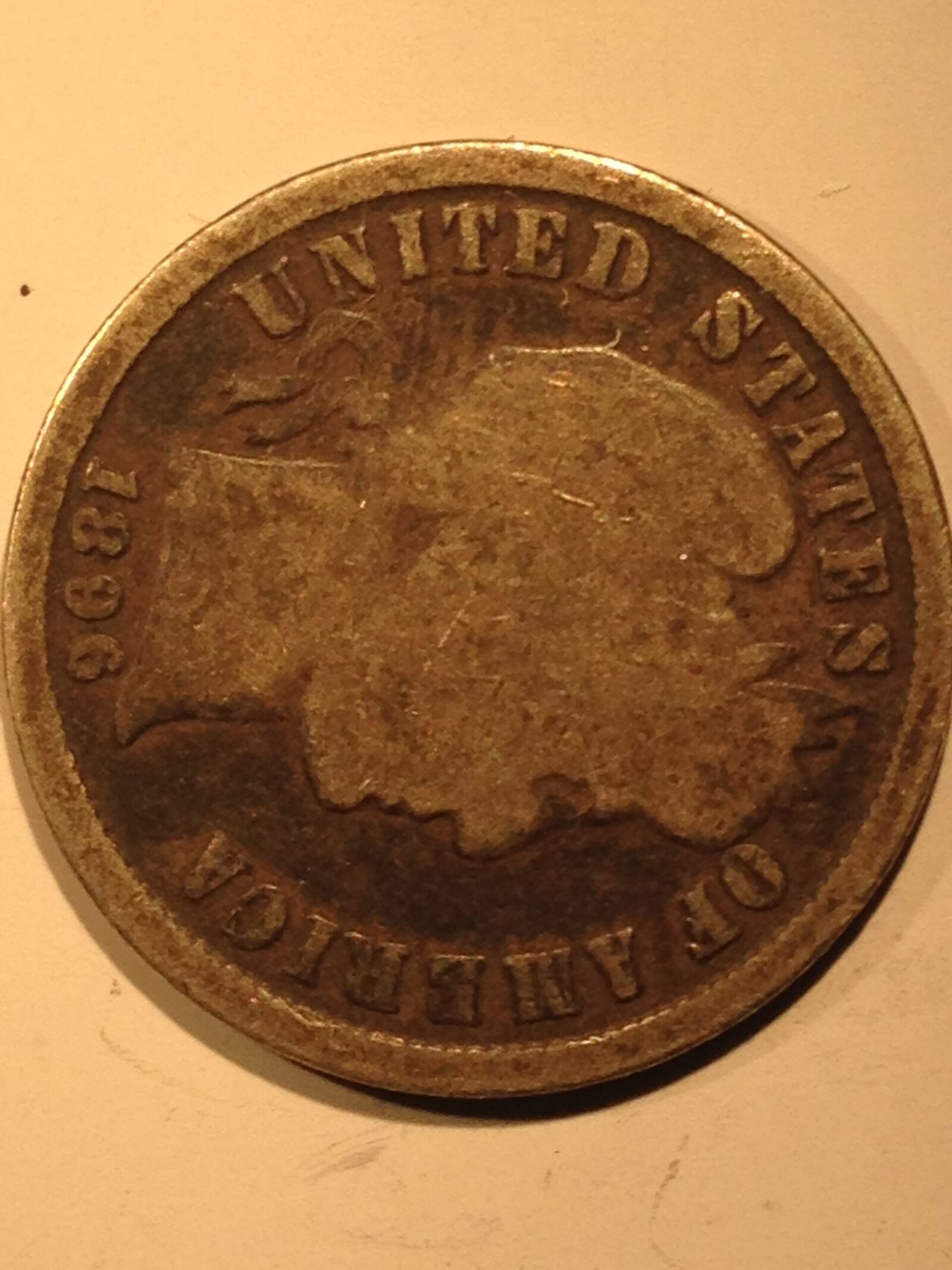 1896 Barber Dime G