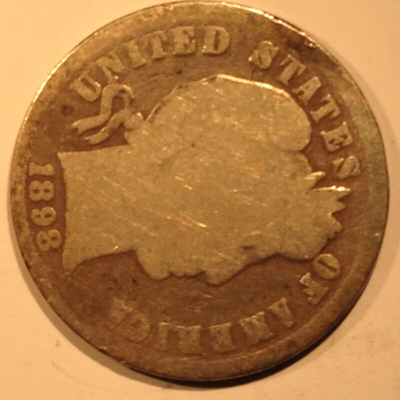1898 Barber Dime F