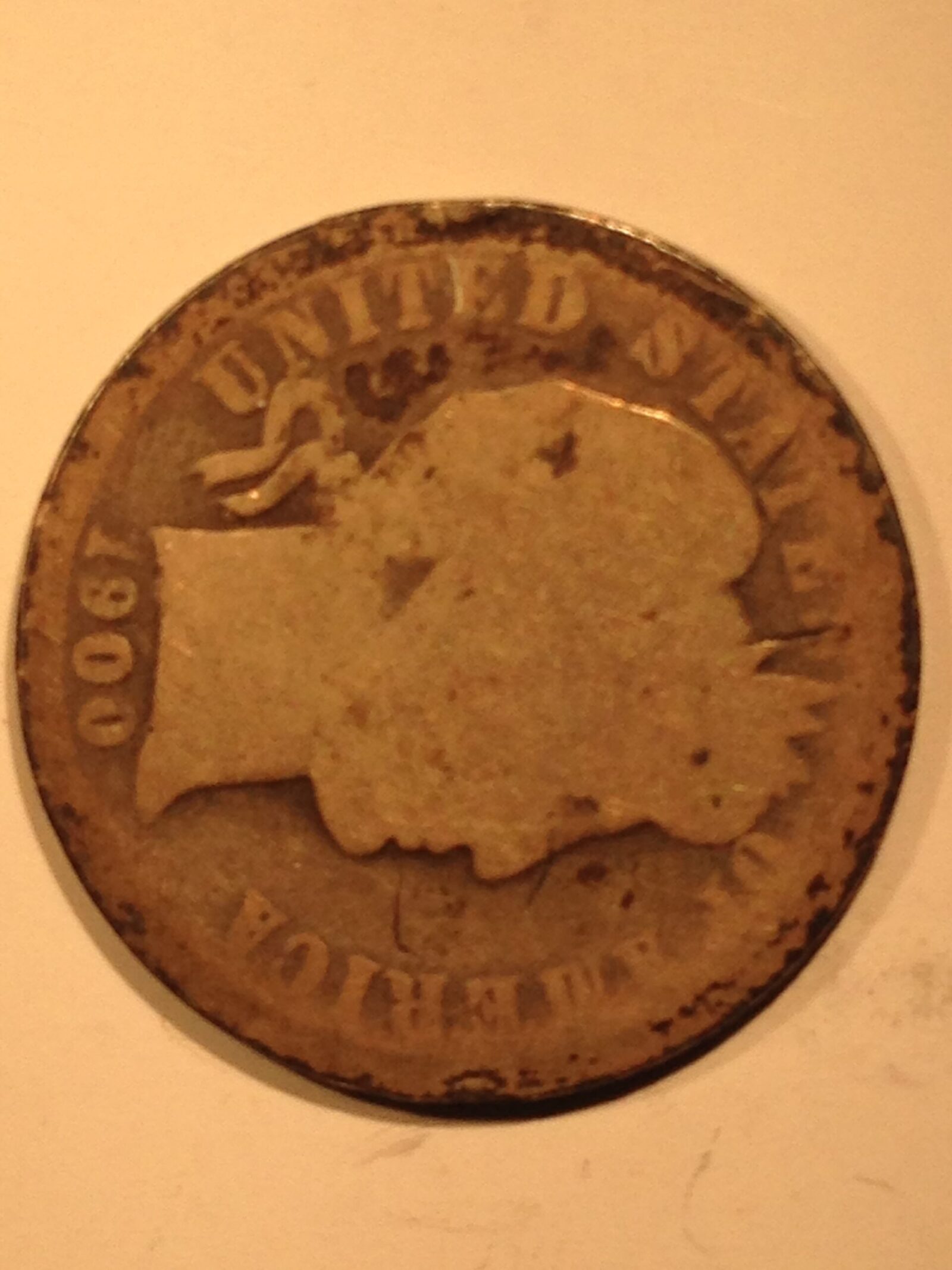 1900-O Barber Dime G