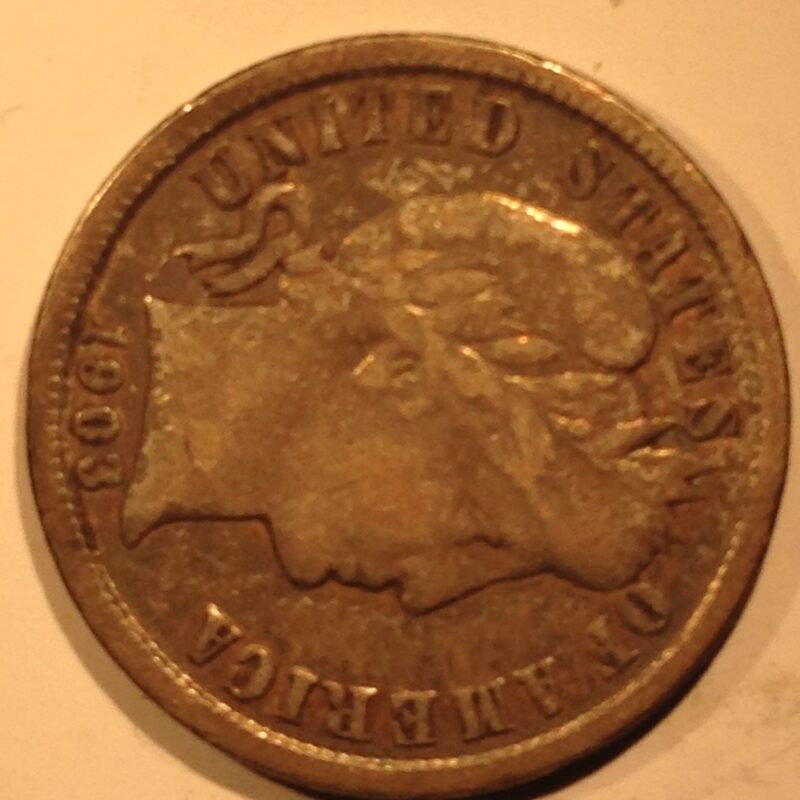 1903 Barber Dime F