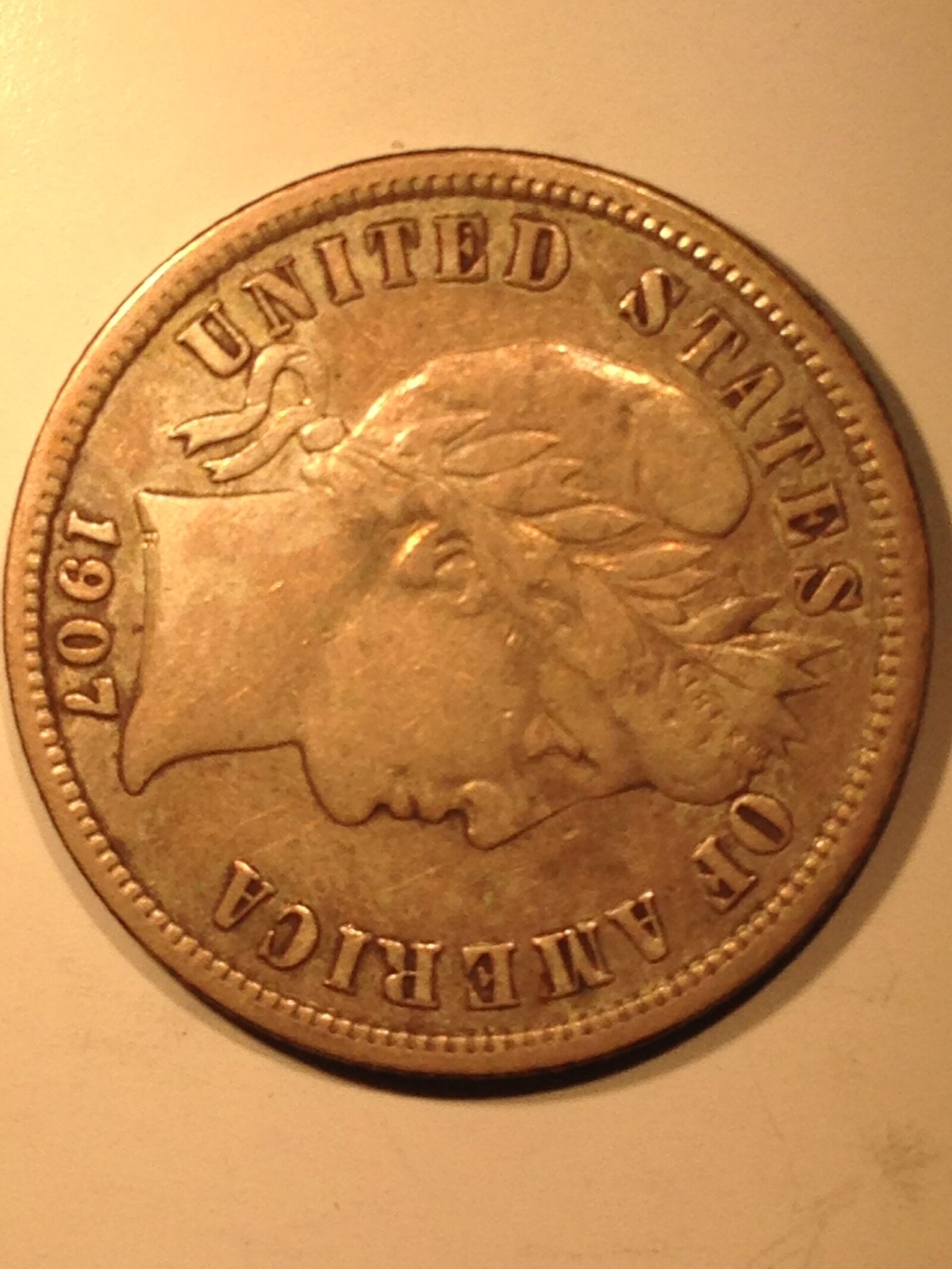 1907 Barber Dime F