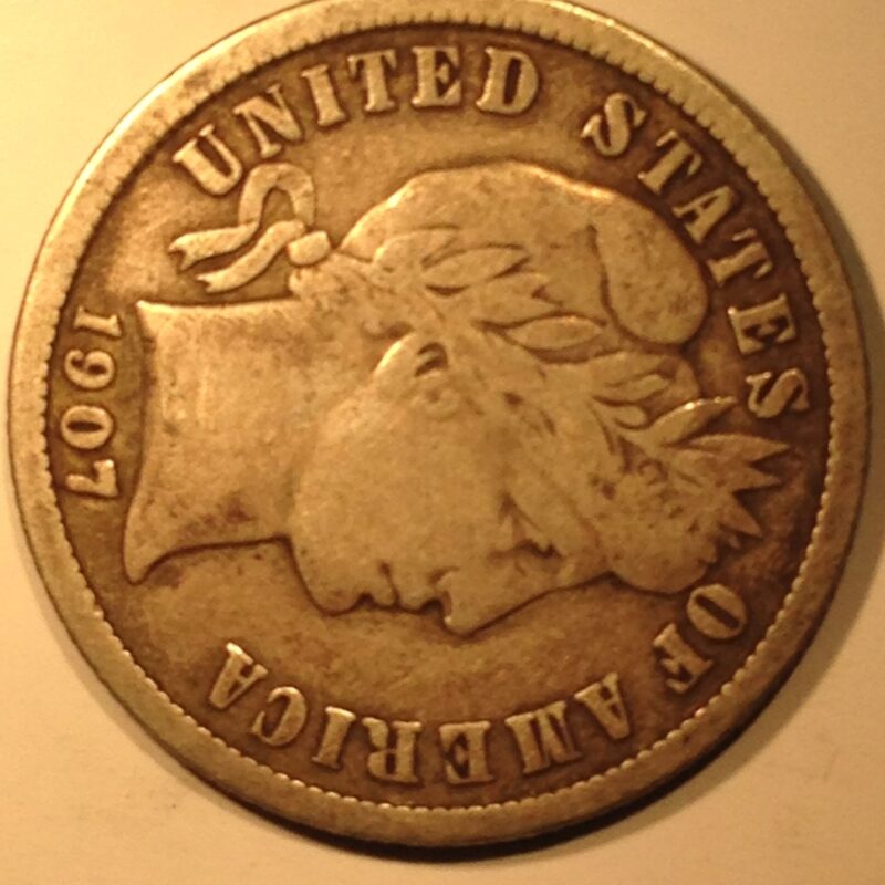 1907-D Barber Dime F