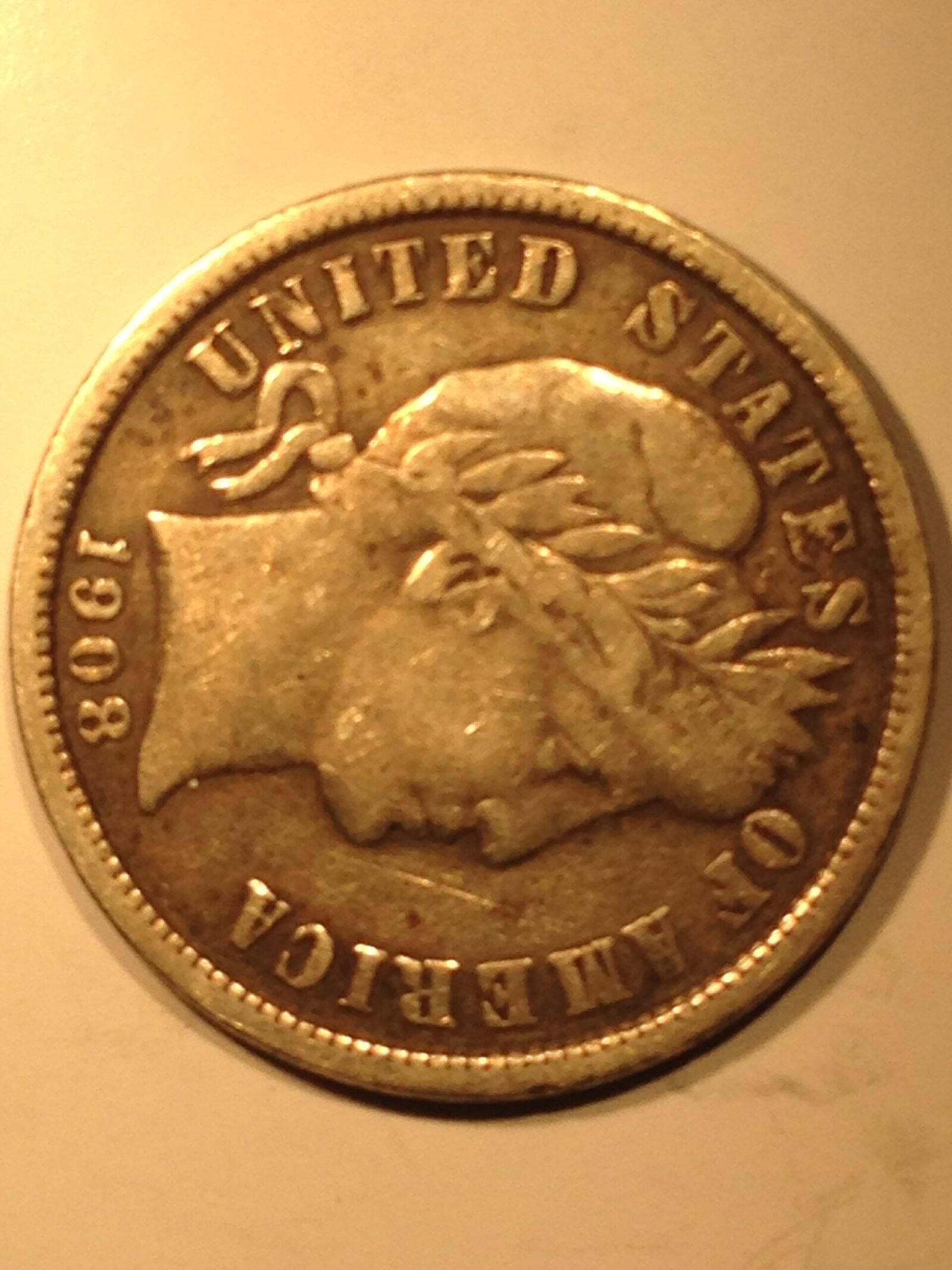 1908 Barber Dime F