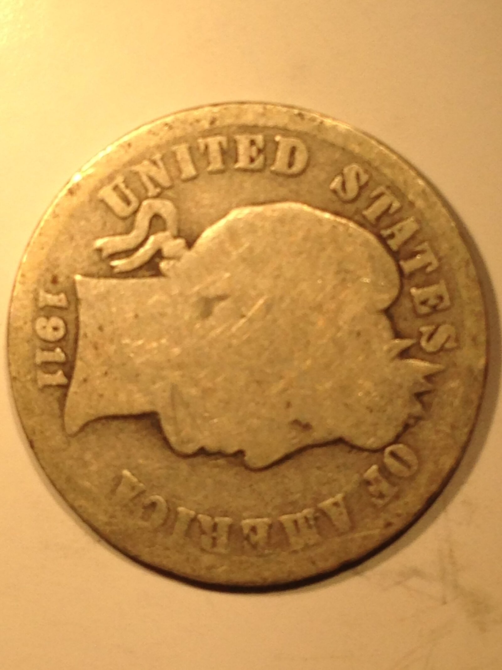 1911-S Barber Dime VF