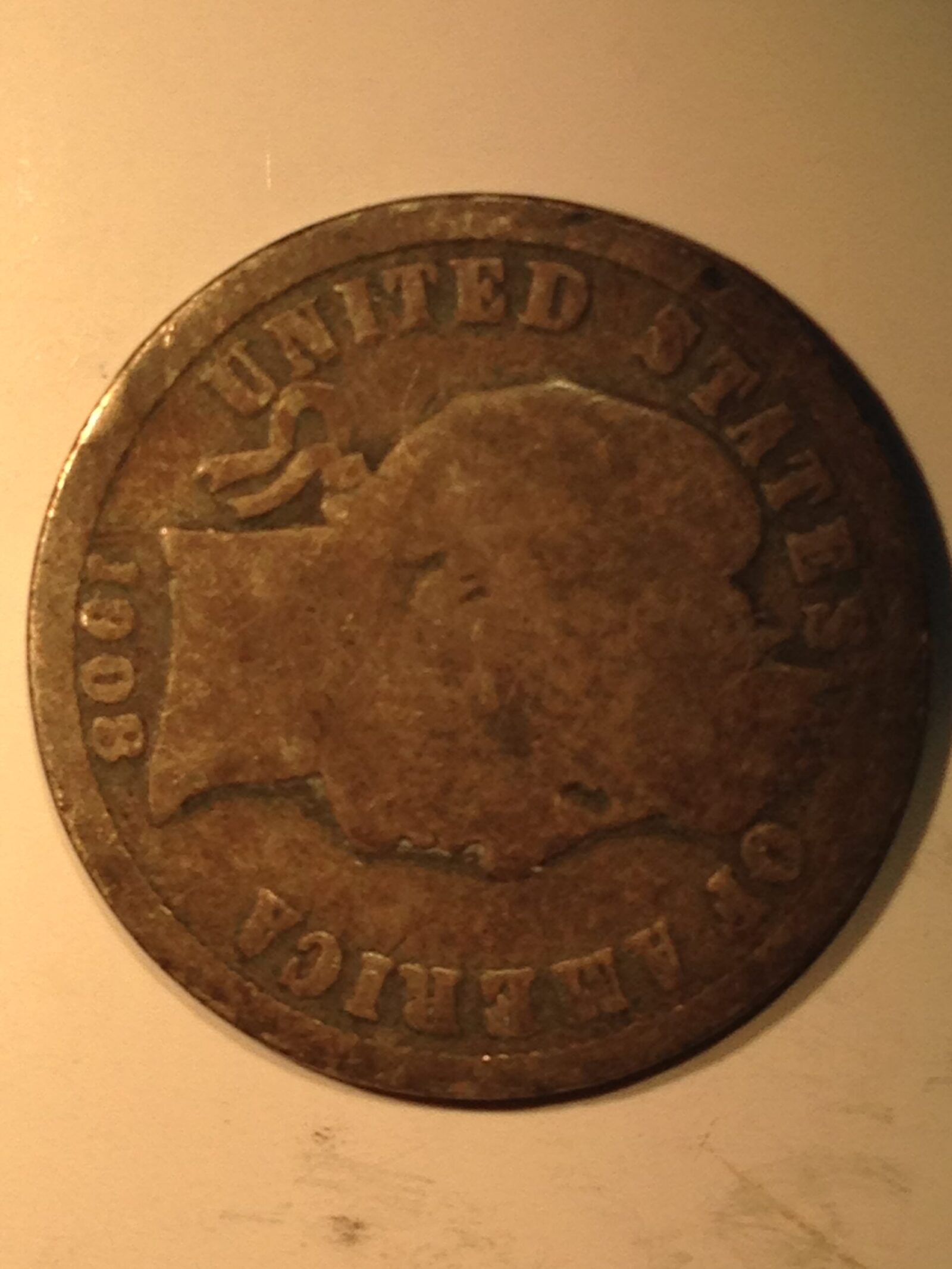 1908-S Barber Dime VF